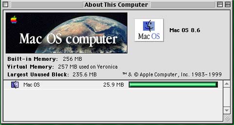 About this Mac - OS 8.6